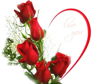Rp rote Rosen für die Liebe Fotomontāža