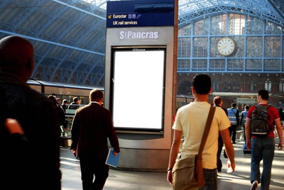 St. Pancras Station Photo frame effect