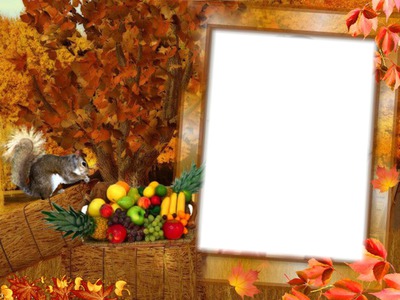 Cadre d'automne Photo frame effect