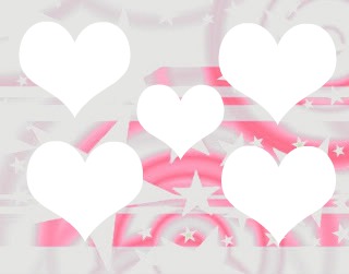 collage de corazones Фотомонтажа