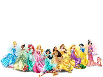 Disney Princesses All Montaje fotografico