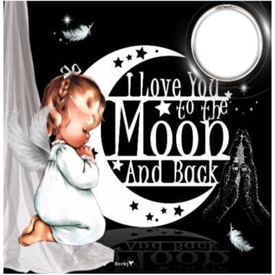 i love you to the moon an back Montaje fotografico