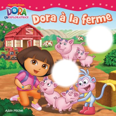 Dora à la ferme Фотомонтаж