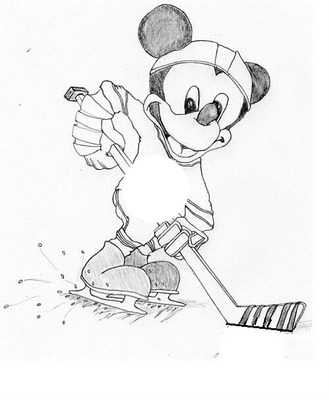 Eishockey Manga Fotomontaža