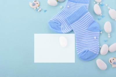 Baby Boy Socks Фотомонтажа