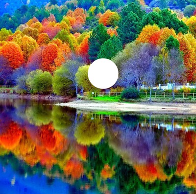 Paysage d'automne Фотомонтажа