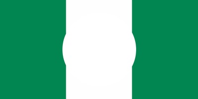 Nigeria flag Montaje fotografico