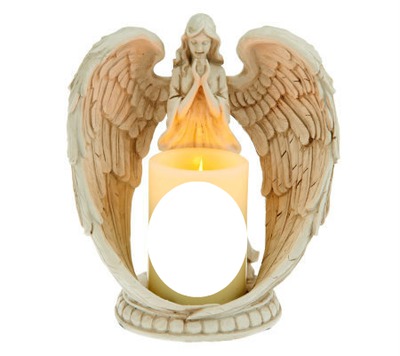 angel & candle Φωτομοντάζ