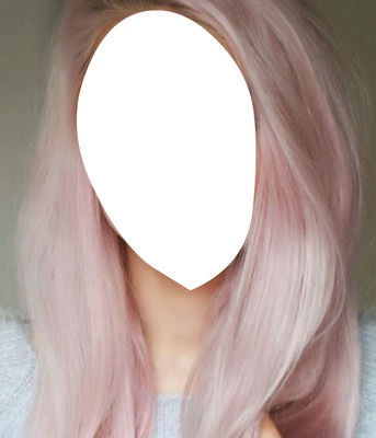 cabello rosa Fotómontázs