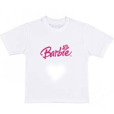 camiseta barbie Fotomontagem