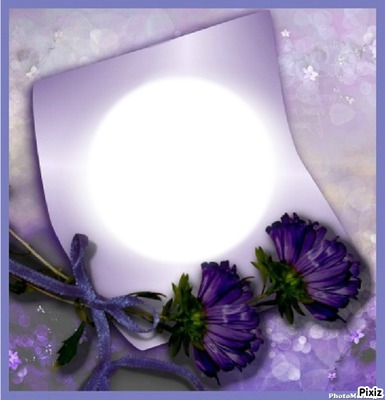 CADRE VIOLET Photo frame effect