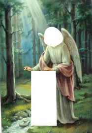 jesus y el angel Fotomontáž