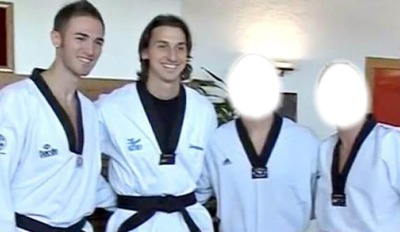 taekwondo avec ibra Fotomontažas