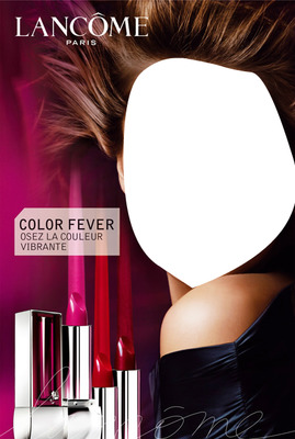 Lancome Color Fever Advertising Fotomontaggio