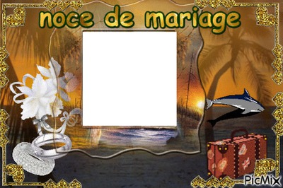 cadre mariage Fotomontasje
