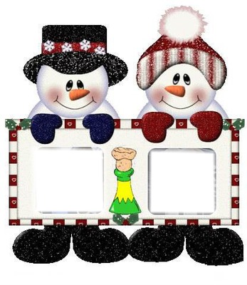 couple de noel Photo frame effect