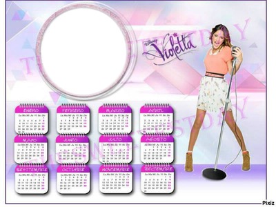 Calendario de violetta Fotomontaggio