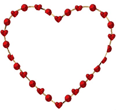 coeur perle rouge Montaje fotografico