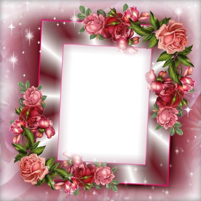 pretty in pink Photo frame effect