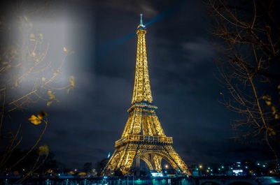 Paris Eiffel Tower Photomontage