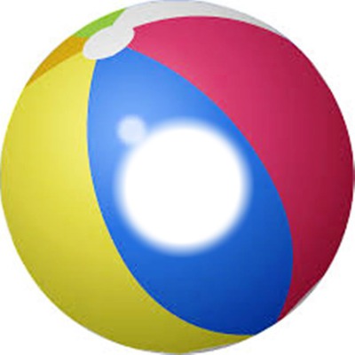 bola colorida Fotomontagem