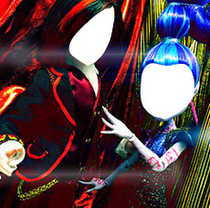 Montage Monster High Djinni et Valentine Fotomontaż