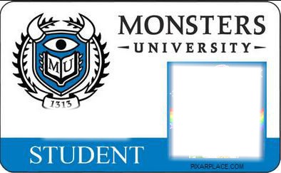 Monsters University Photo frame effect
