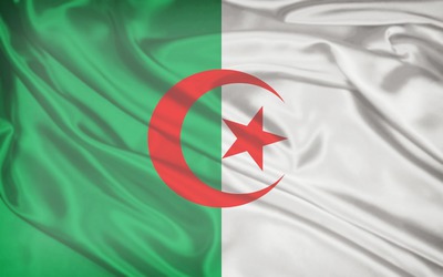 Algeria flag Photo frame effect