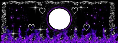 purple goth Photo frame effect