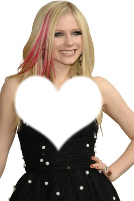 Quadro Avril Lavigne Fotomontasje