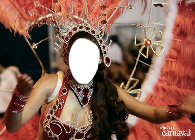 reina del carnaval Montaje fotografico