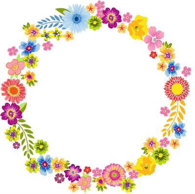 roda de flores Fotomontagem