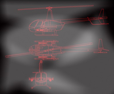 Robinson R44 2 Photomontage