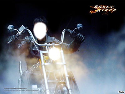 ghost rider Фотомонтажа