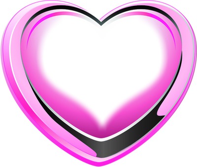 coração rosa Fotomontáž
