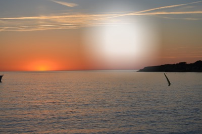 puesta de sol Photomontage