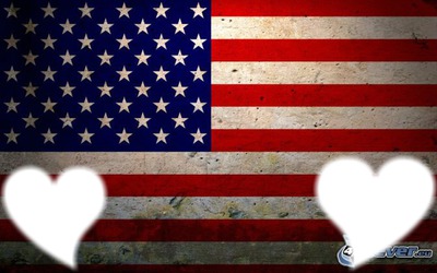 drapeau américain <3 Fotomontagem