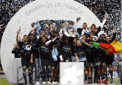 OM Champion de France Fotomontasje