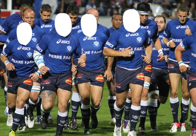 4 rugbyman Fotomontage