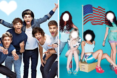 little mix and one direction Montage photo