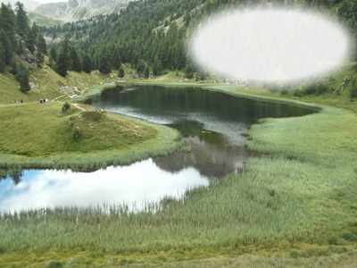 lac miroir Fotomontáž