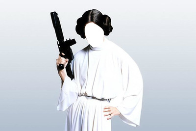 Princesse Leia Fotomontáž