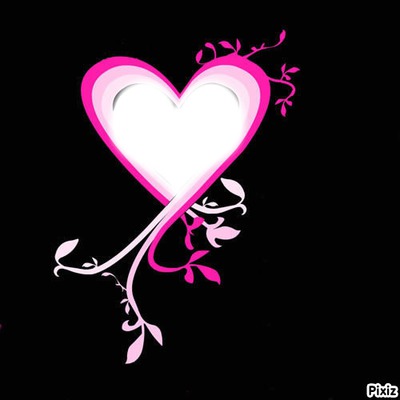 Pink heart Fotomontāža