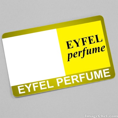 Eyfel Perfume Card Fotoğraf editörü