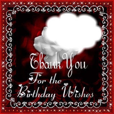 thank you for birthdaywishes Fotomontasje