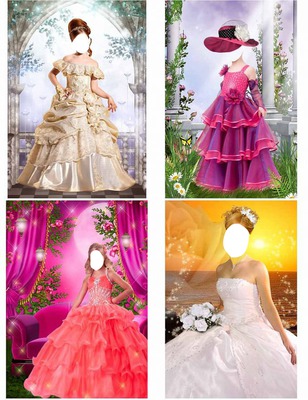 renk renk elbise Fotomontage