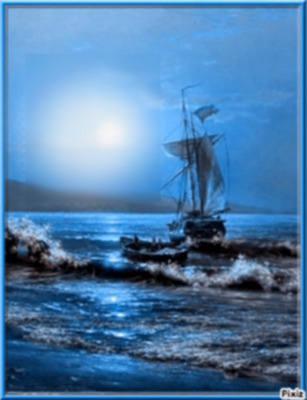 Mer bleu Fotomontaż