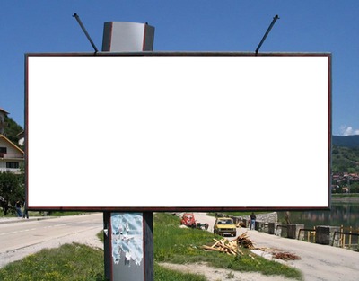 Billboard Photo frame effect