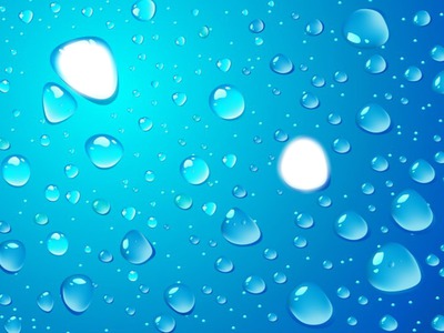 water drops Photo frame effect