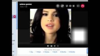 Skype avec Selena gomez Fotomontage